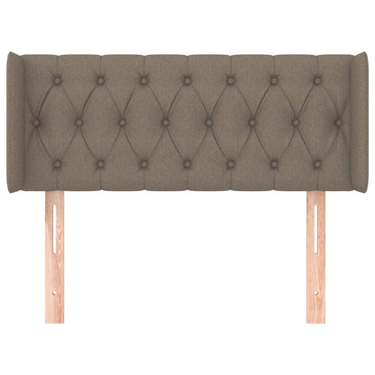 vidaXL Kopfteil mit Ohren Taupe 103x16x78/88 cm Stoff