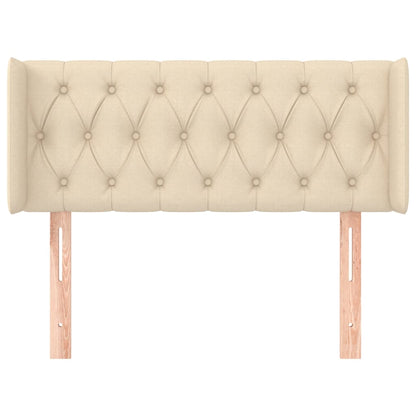 vidaXL Kopfteil mit Ohren Creme 103x16x78/88 cm Stoff