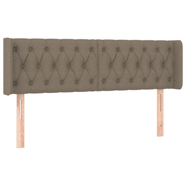vidaXL Kopfteil mit Ohren Taupe 147x16x78/88 cm Stoff