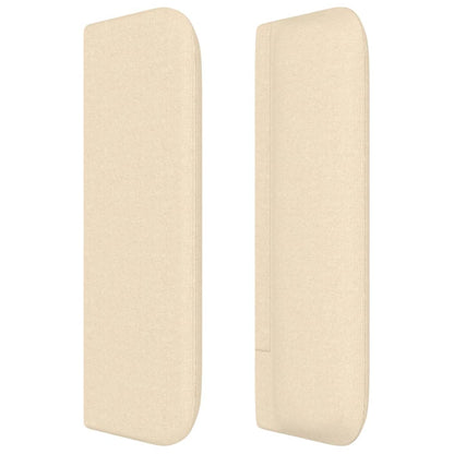 vidaXL Kopfteil mit Ohren Creme 163x16x78/88 cm Stoff
