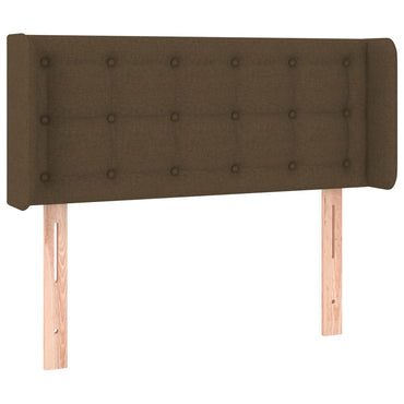 vidaXL Kopfteil mit Ohren Dunkelbraun 83x16x78/88 cm Stoff