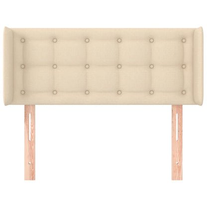 vidaXL Kopfteil mit Ohren Creme 83x16x78/88 cm Stoff
