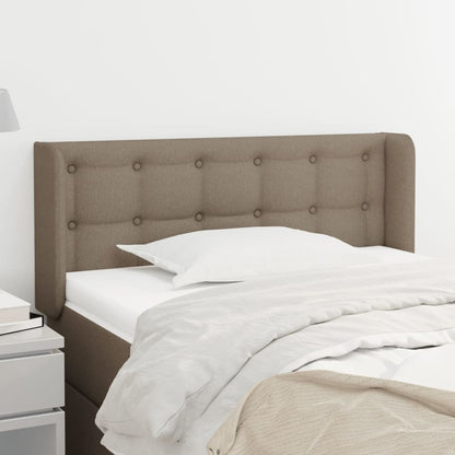 vidaXL Kopfteil mit Ohren Taupe 93x16x78/88 cm Stoff