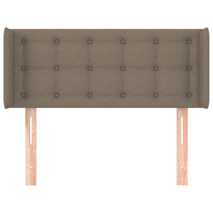 vidaXL Kopfteil mit Ohren Taupe 103x16x78/88 cm Stoff