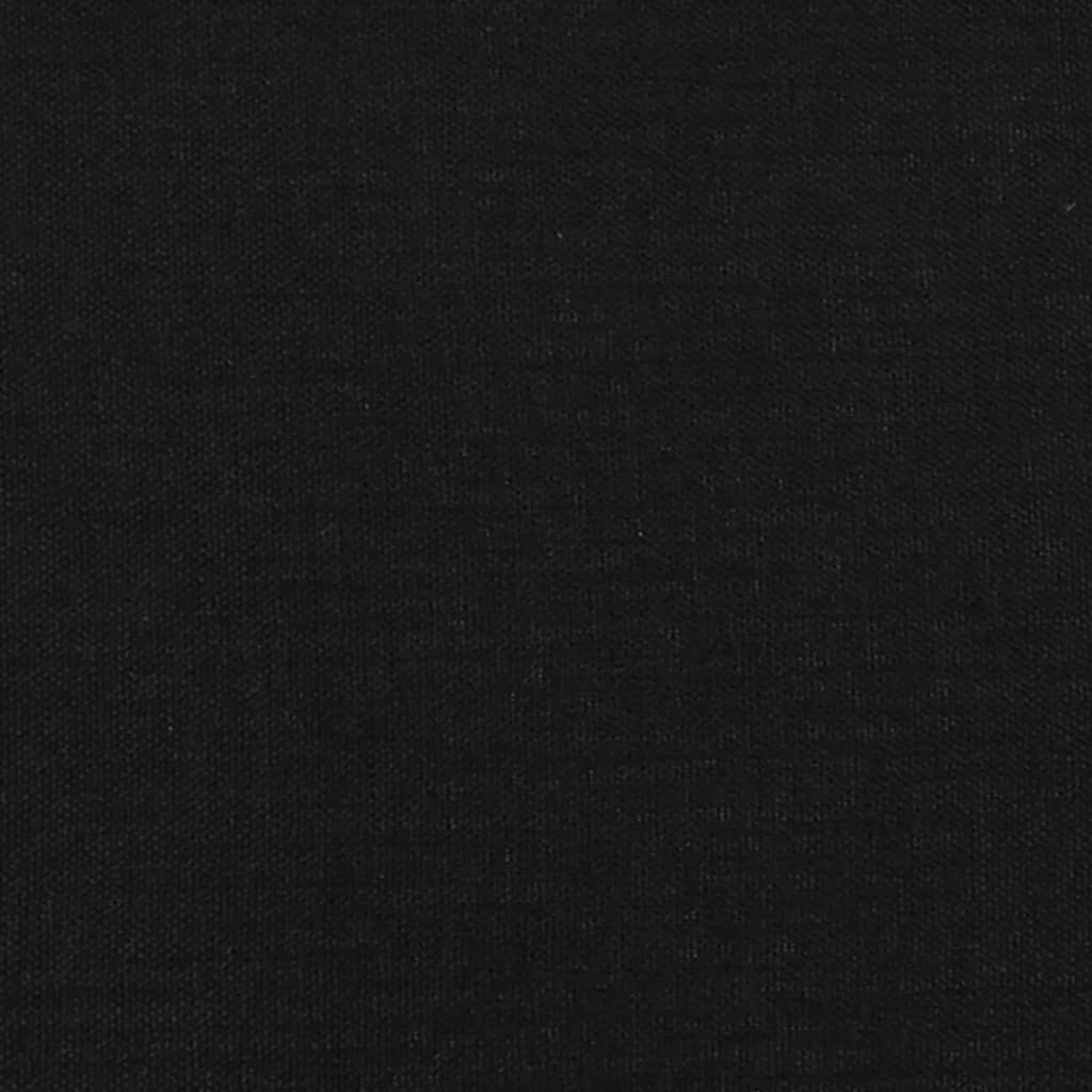 vidaXL Kopfteil mit Ohren Schwarz 163x16x78/88 cm Stoff