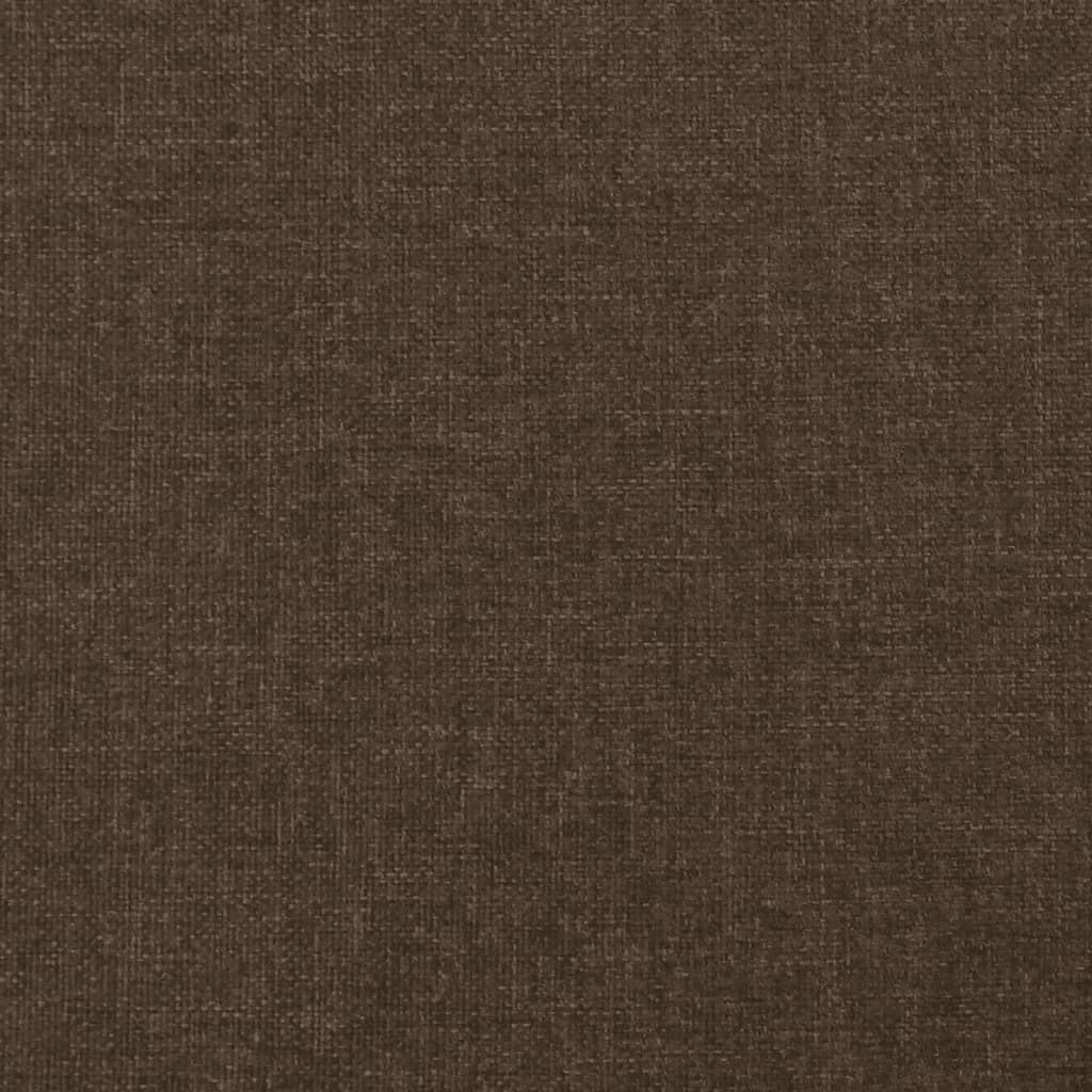 vidaXL Kopfteil mit Ohren Dunkelbraun 183x16x78/88 cm Stoff