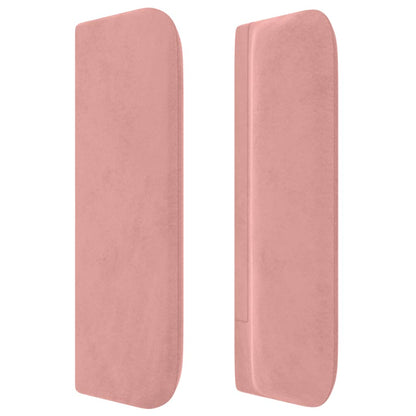 vidaXL Kopfteil mit Ohren Rosa 103x16x78/88 cm Samt