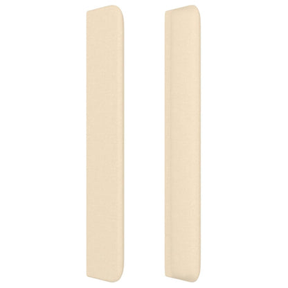 vidaXL Kopfteil mit Ohren Creme 83x16x118/128 cm Stoff