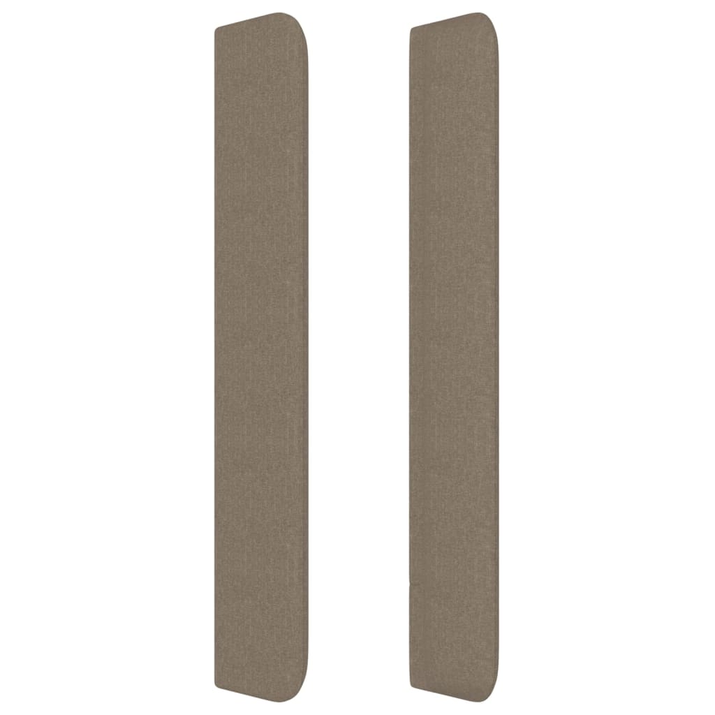 vidaXL Kopfteil mit Ohren Taupe 93x16x118/128 cm Stoff