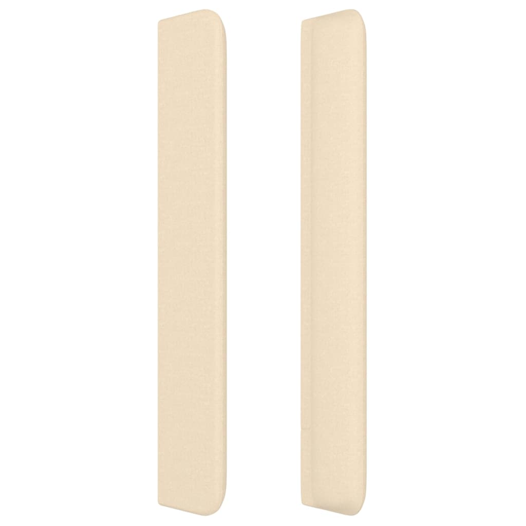vidaXL Kopfteil mit Ohren Creme 103x16x118/128 cm Stoff