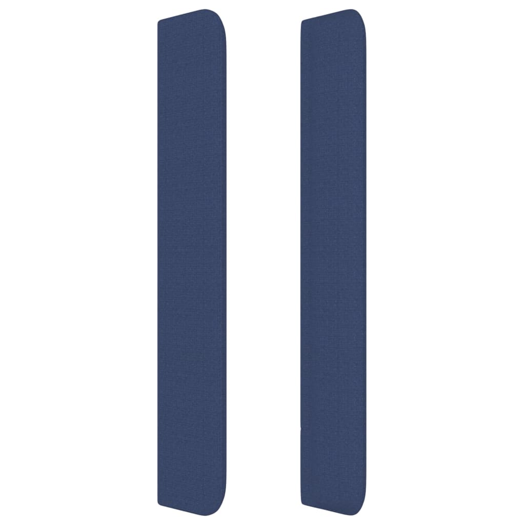 vidaXL Kopfteil mit Ohren Blau 103x16x118/128 cm Stoff