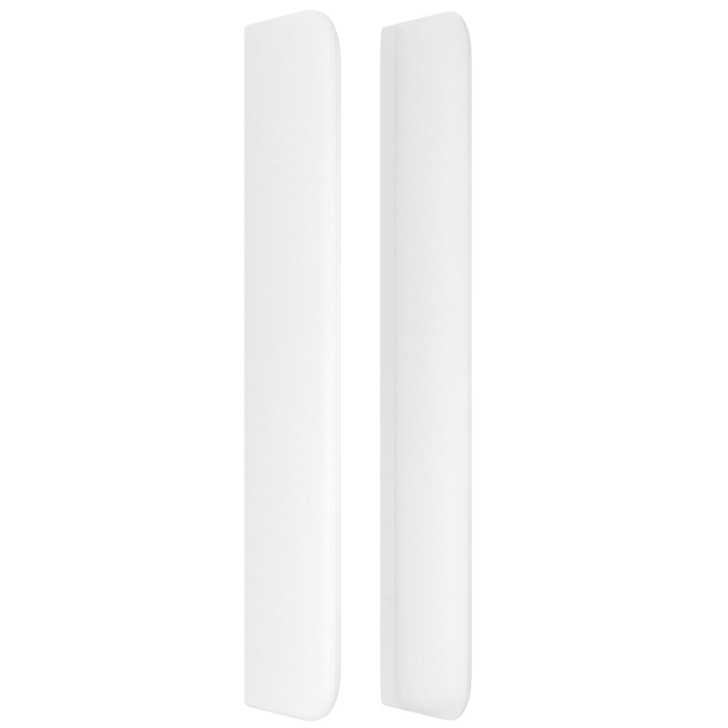 vidaXL Kopfteil mit Ohren Weiß 103x16x118/128 cm Kunstleder