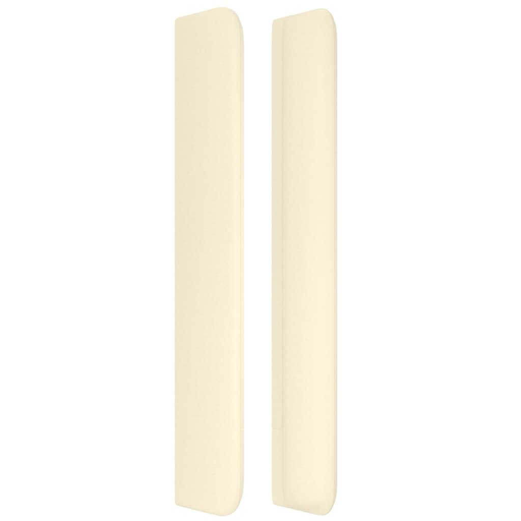 vidaXL Kopfteil mit Ohren Creme 103x16x118/128 cm Kunstleder
