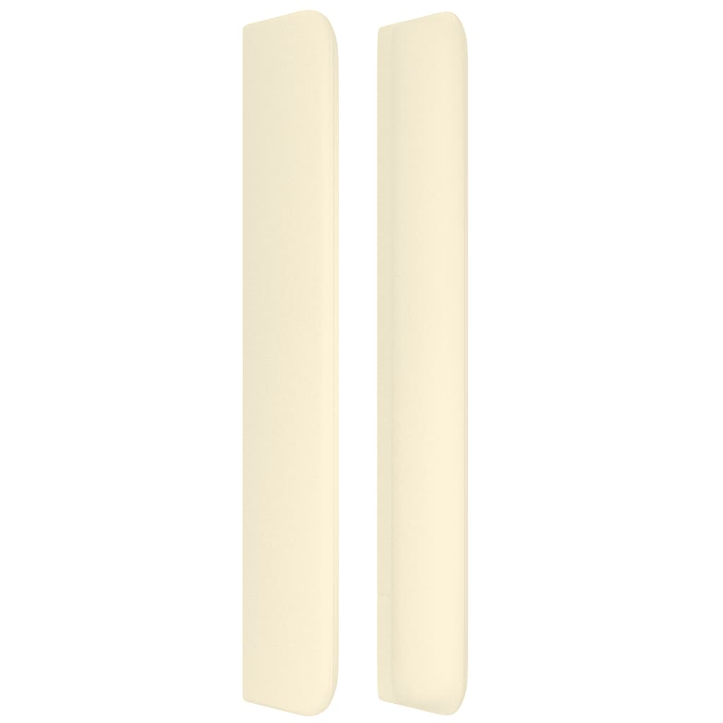 vidaXL Kopfteil mit Ohren Creme 147x16x118/128 cm Kunstleder