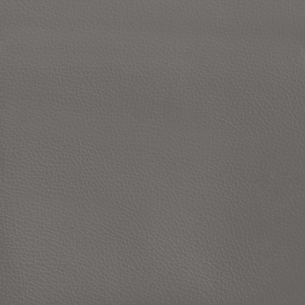 vidaXL Kopfteil mit Ohren Grau 163x16x118/128 cm Kunstleder