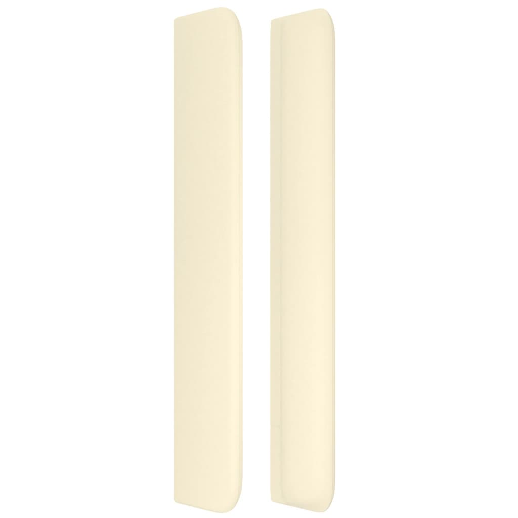 vidaXL Kopfteil mit Ohren Creme 183x16x118/128 cm Kunstleder