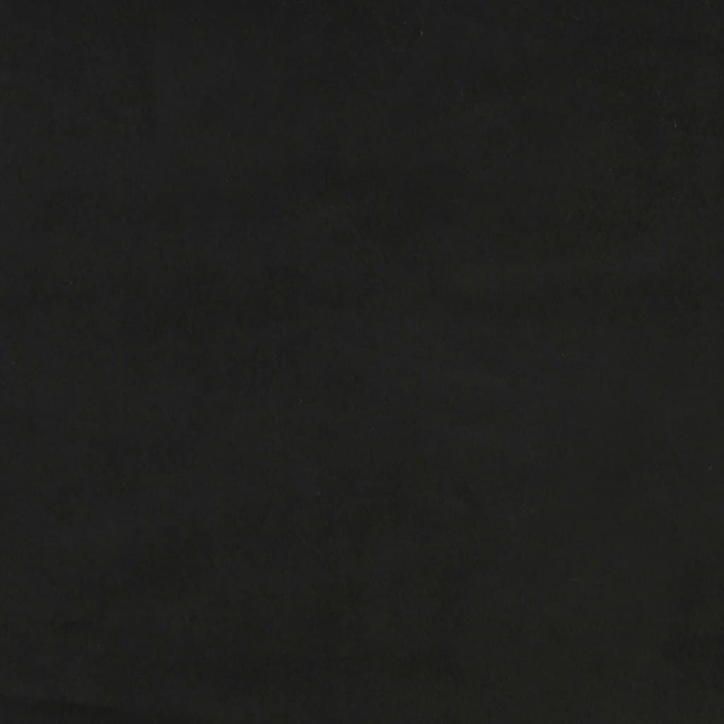 vidaXL Kopfteil mit Ohren Schwarz 93x16x118/128 cm Samt