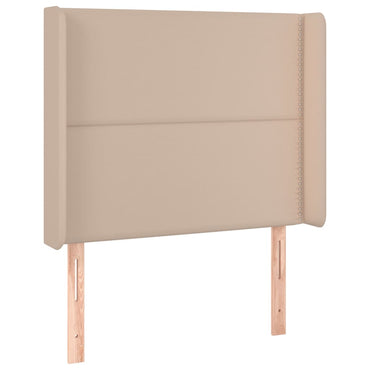 vidaXL Kopfteil mit Ohren Cappuccino-Braun 93x16x118/128 cm Kunstleder