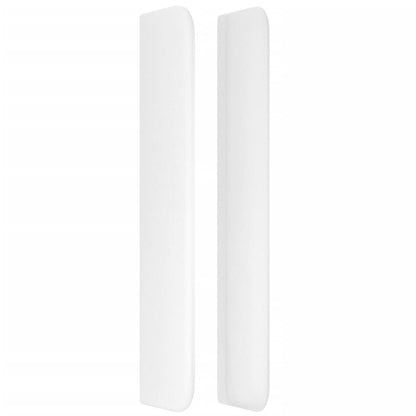 vidaXL Kopfteil mit Ohren Weiß 93x16x118/128 cm Kunstleder