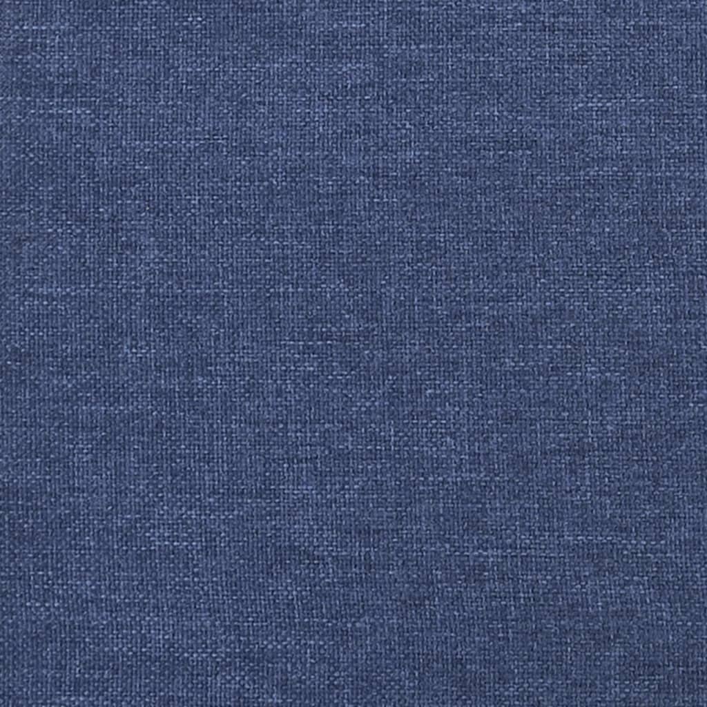 vidaXL Kopfteil mit Ohren Blau 93x16x118/128 cm Stoff