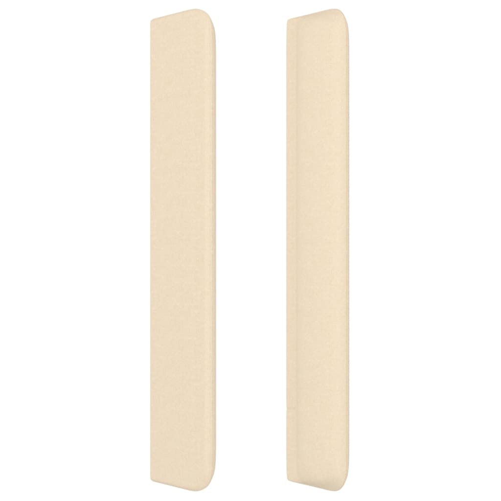 vidaXL Kopfteil mit Ohren Creme 103x16x118/128 cm Stoff