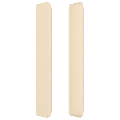vidaXL Kopfteil mit Ohren Creme 103x16x118/128 cm Stoff