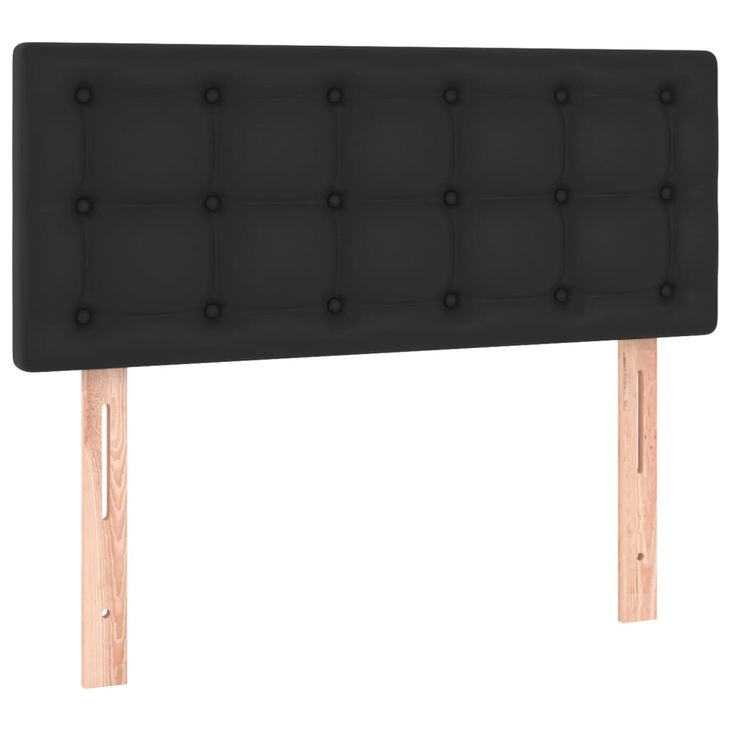 vidaXL Tête de lit à LED Noir 90x5x78/88 cm Similicuir