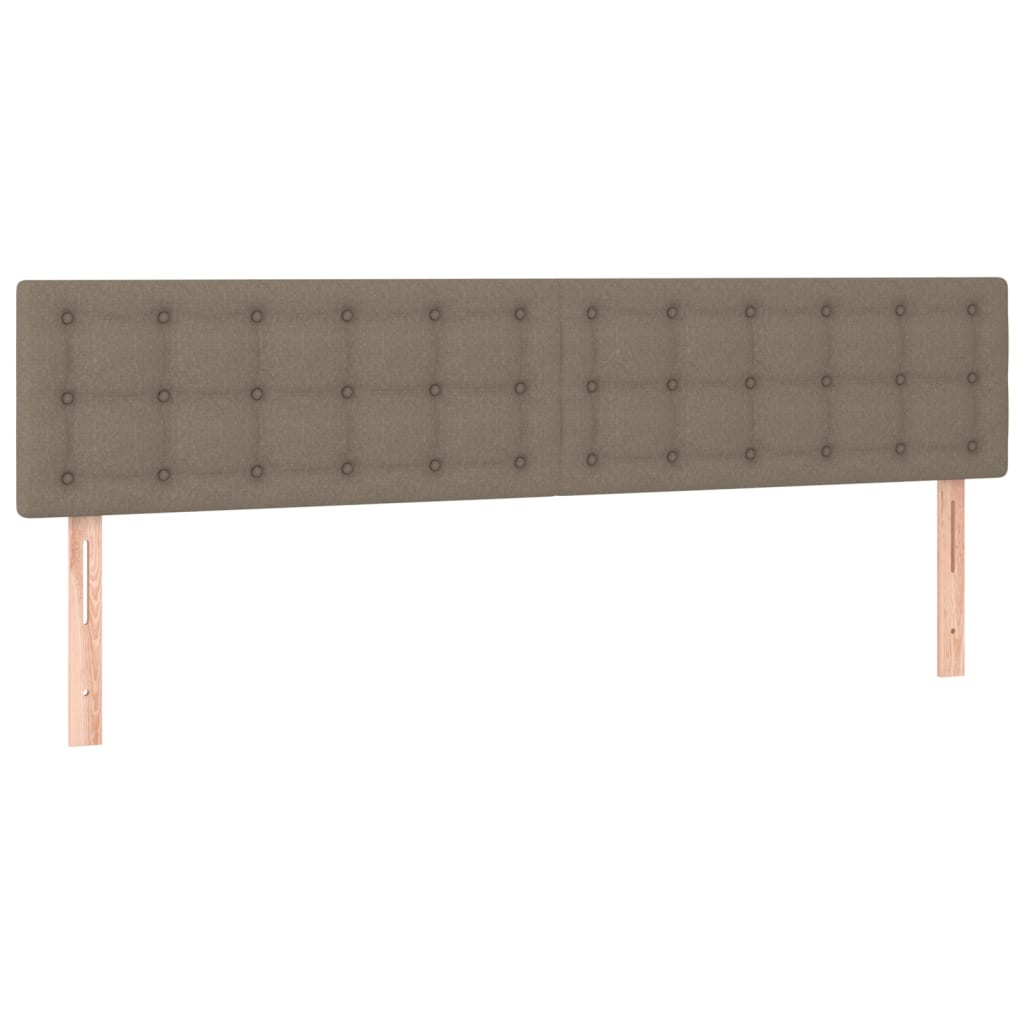 vidaXL Tête de lit à LED Taupe 180x5x78/88 cm Tissu