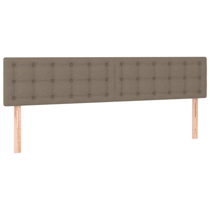 vidaXL Tête de lit à LED Taupe 180x5x78/88 cm Tissu