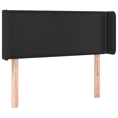 vidaXL LED Kopfteil Schwarz 83x16x78/88 cm Kunstleder