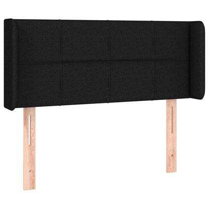 vidaXL LED Kopfteil Schwarz 103x16x78/88 cm Stoff
