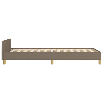 vidaXL Cadre de lit sans matelas Taupe 100x200 cm Tissu
