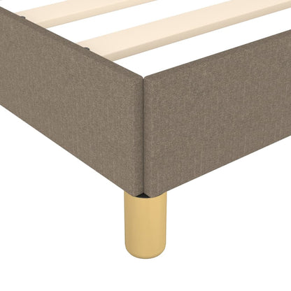 vidaXL Cadre de lit sans matelas Taupe 100x200 cm Tissu