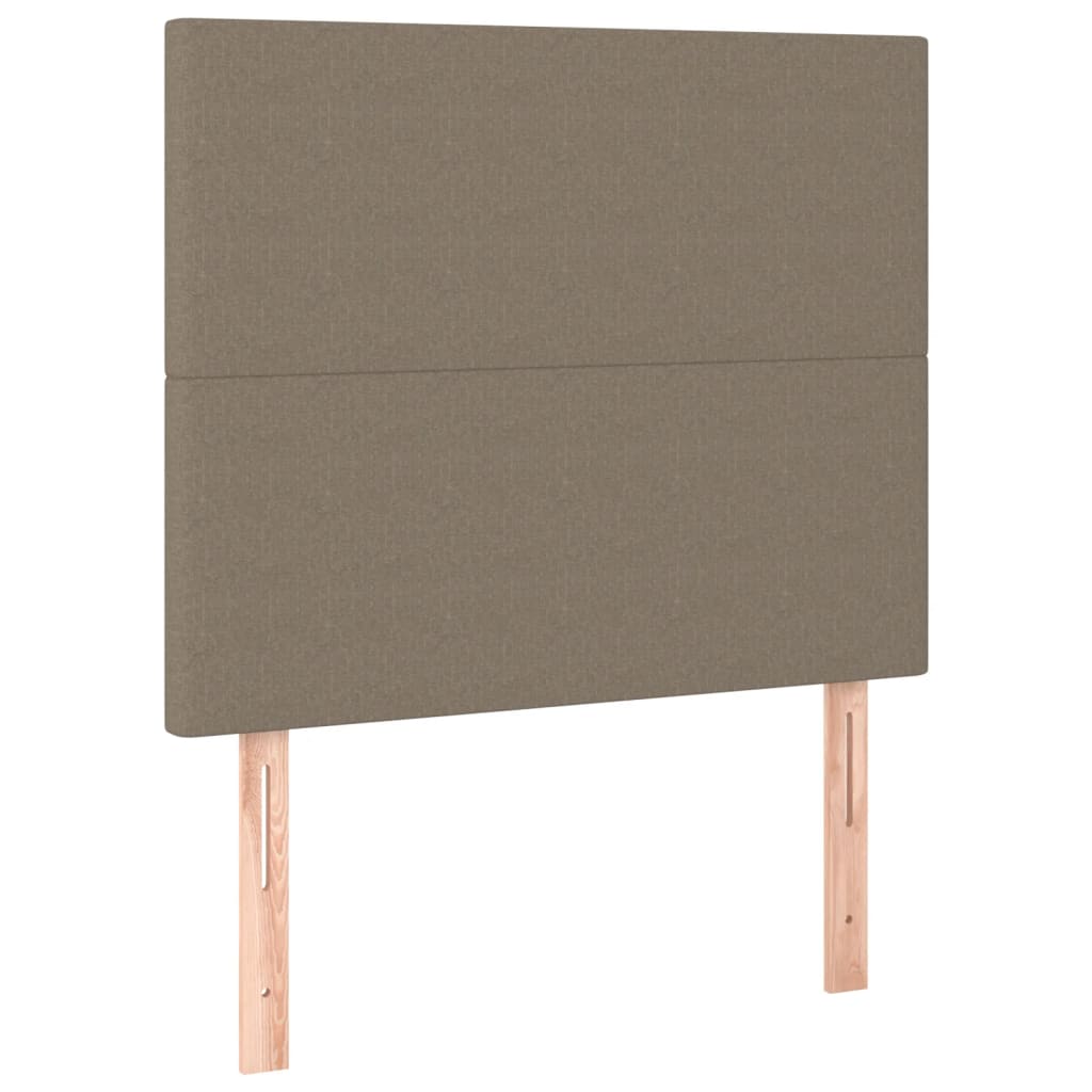 vidaXL Cadre de lit sans matelas Taupe 100x200 cm Tissu