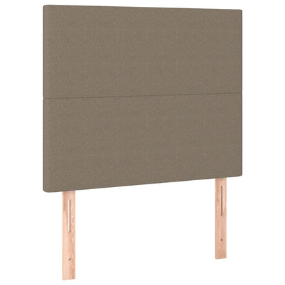 vidaXL Cadre de lit sans matelas Taupe 100x200 cm Tissu