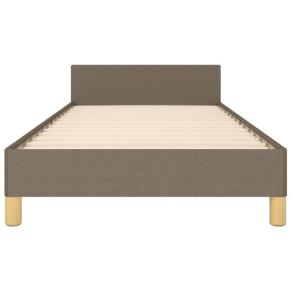 vidaXL Bettgestell ohne Matratze Taupe 100x200 cm Stoff
