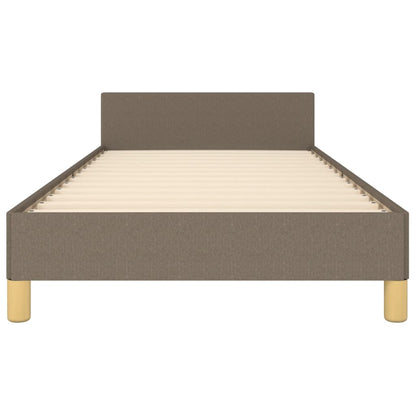 vidaXL Bettgestell ohne Matratze Taupe 100x200 cm Stoff