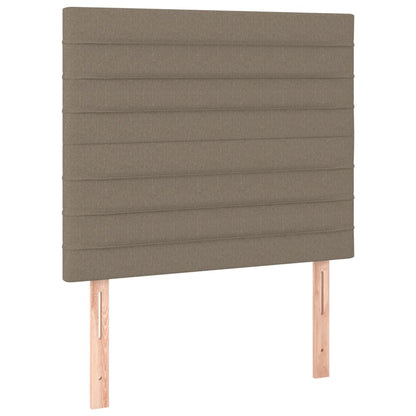 vidaXL Bettgestell ohne Matratze Taupe 100x200 cm Stoff