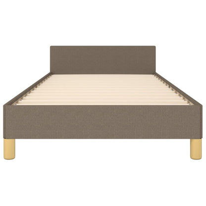 vidaXL Cadre de lit sans matelas Taupe 100x200 cm Tissu