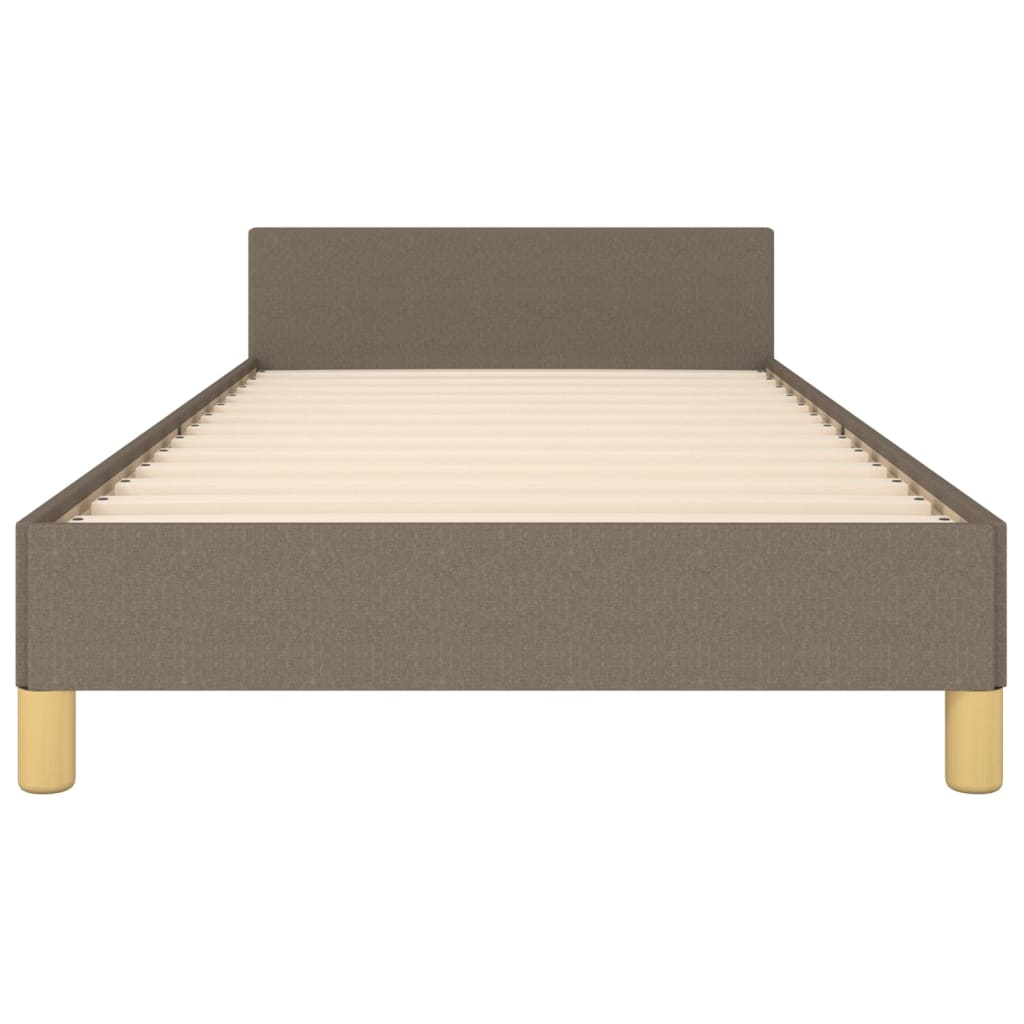 vidaXL Cadre de lit sans matelas Taupe 100x200 cm Tissu