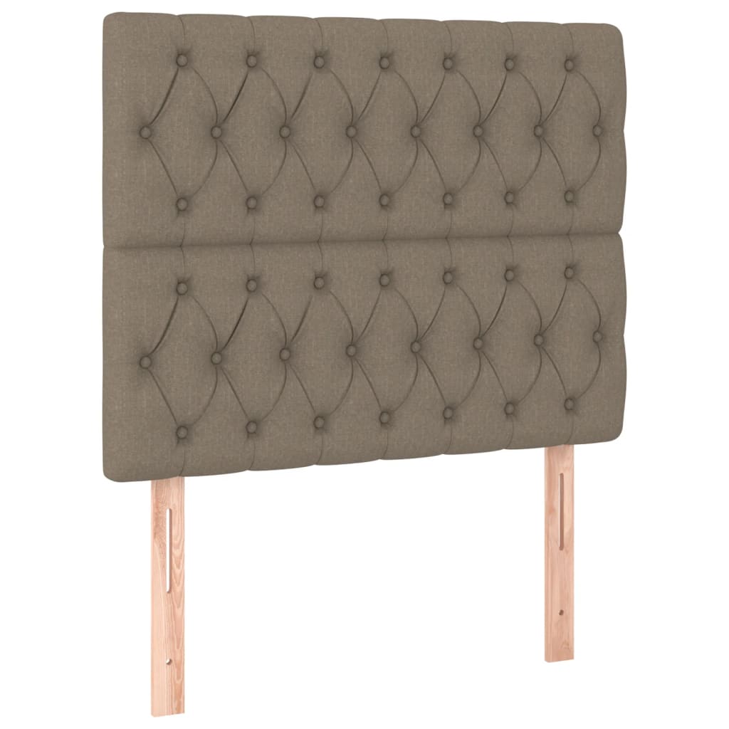 vidaXL Cadre de lit sans matelas Taupe 100x200 cm Tissu