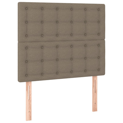 vidaXL Cadre de lit sans matelas Taupe 100x200 cm Tissu