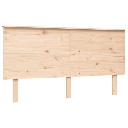 vidaXL Seniorenbett mit Kopfteil 160x200 cm Massivholz