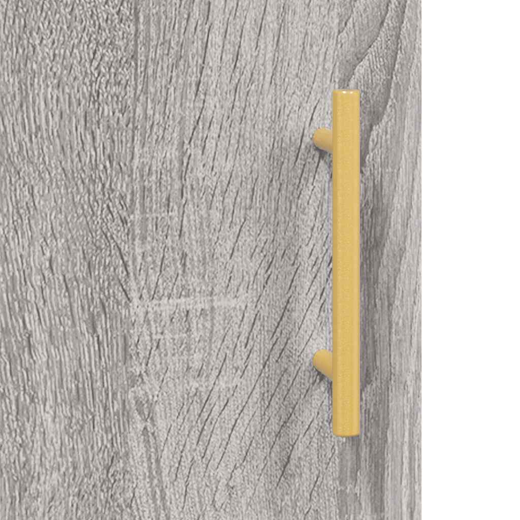 vidaXL Highboard Grau Sonoma 69,5x34x180 cm Holzwerkstoff