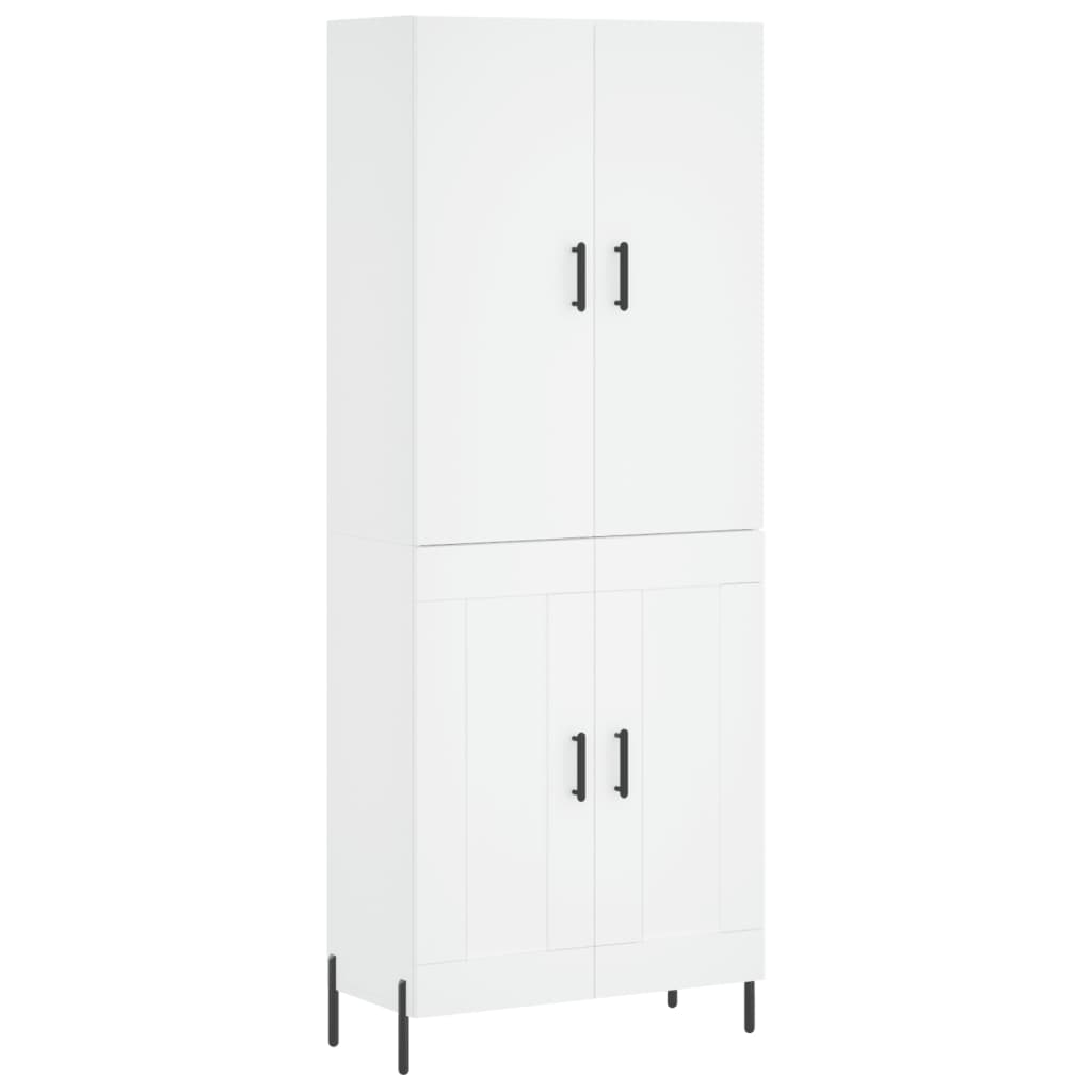 vidaXL Highboard Weiß 69,5x34x180 cm Holzwerkstoff