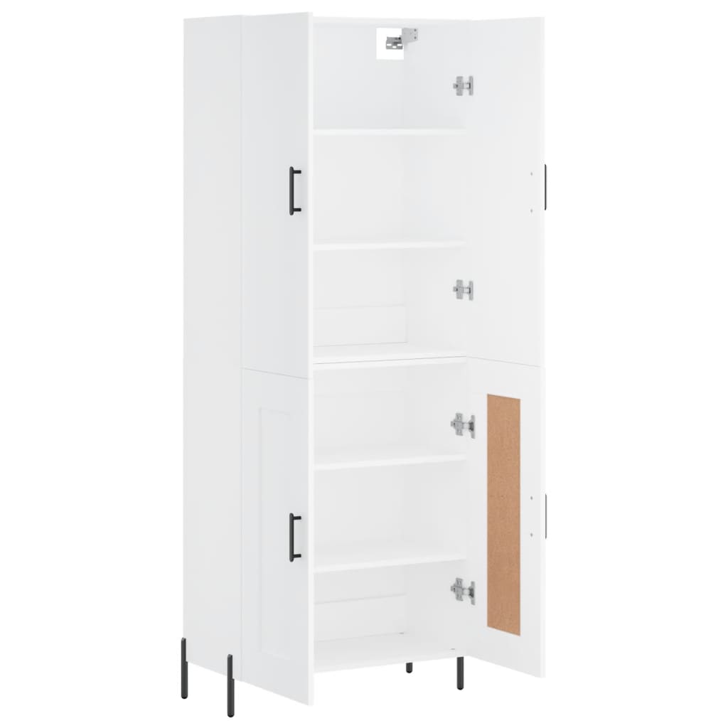 vidaXL Highboard Weiß 69,5x34x180 cm Holzwerkstoff