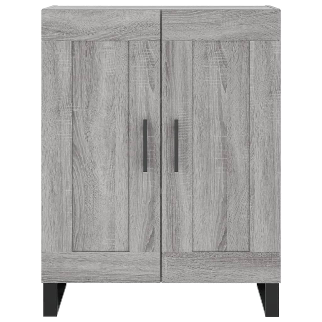 Highboard Grau Sonoma 69,5x34x180 cm Holzwerkstoff