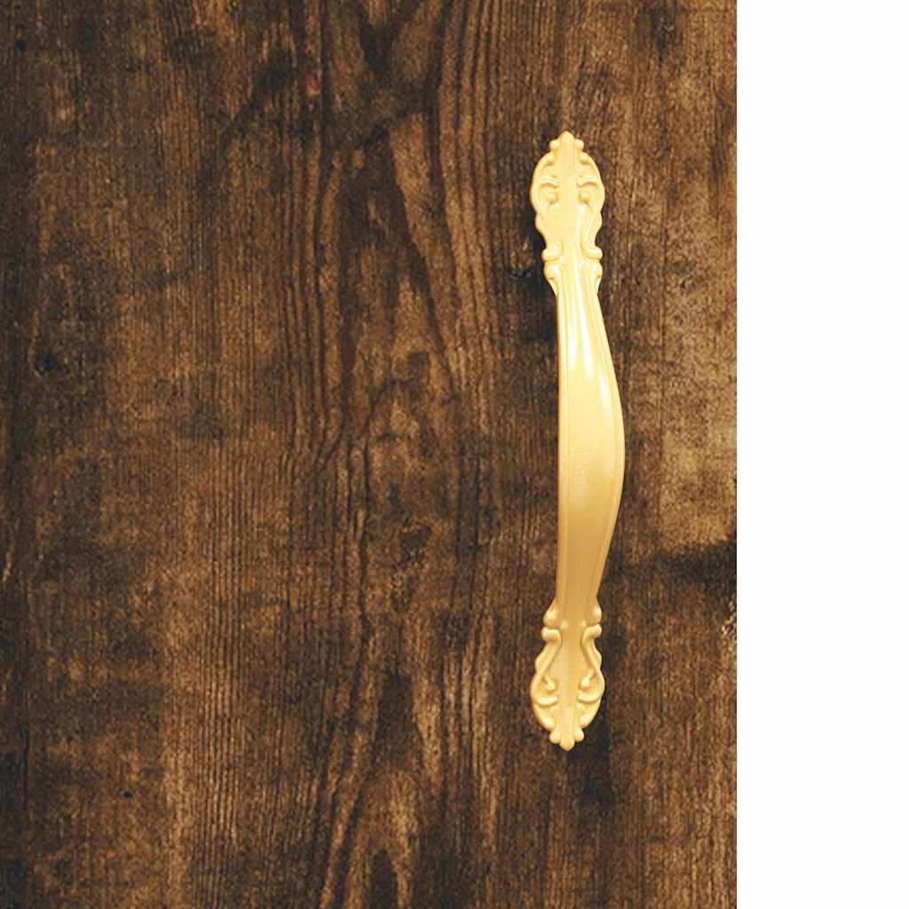 vidaXL Bahut chêne fumé 69,5x34x180 cm Bois d'ingénierie