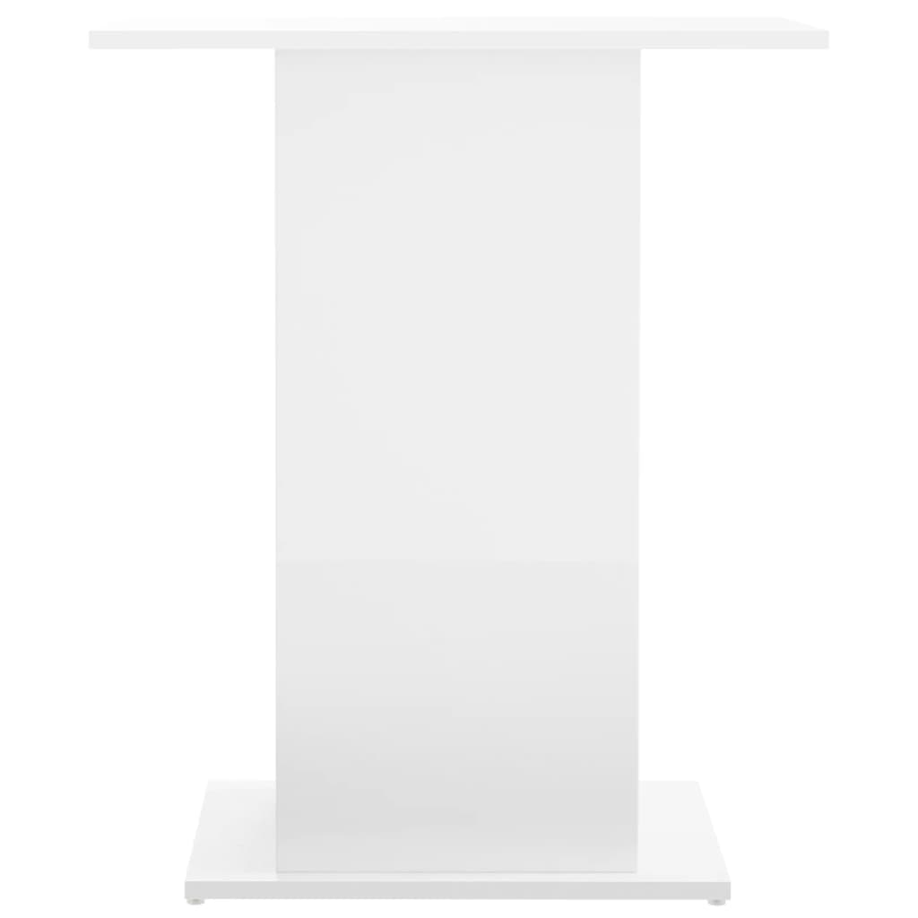 vidaXL Aquariumständer Hochglanz-Weiß 60,5x36x72,5 cm Holzwerkstoff