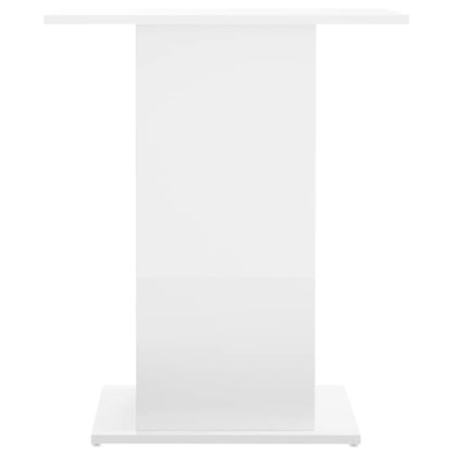 vidaXL Aquariumständer Hochglanz-Weiß 60,5x36x72,5 cm Holzwerkstoff